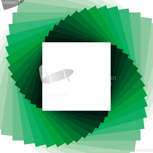 Image of Simple abstract background with green color blend squares