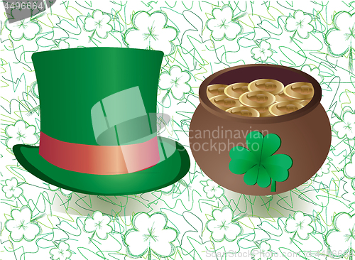 Image of Background for St. Patrick&#39;s Day decoration