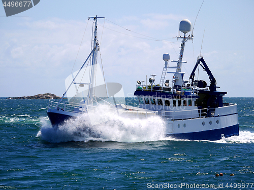 Image of Fishing Boat Underway.