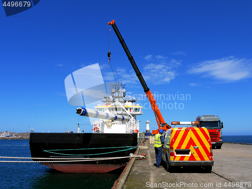 Image of Offshore Supply Ship Loading.