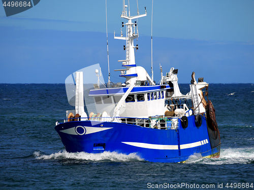 Image of Fishing Vessel Underway.