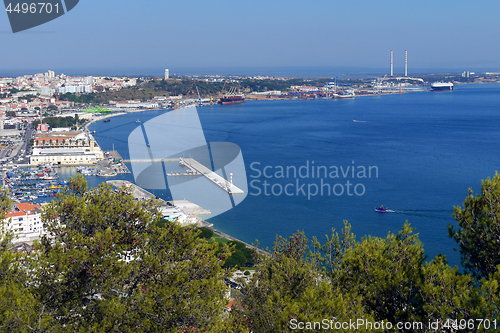 Image of Setubal Port Shoreline.