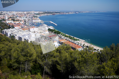 Image of Setubal Waterfront and Harbour.