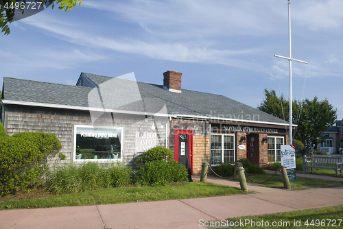 Image of editorial chamber of commerce buildng Montauk New York