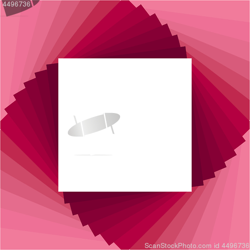 Image of Pink abstract geometric square background with square place for text