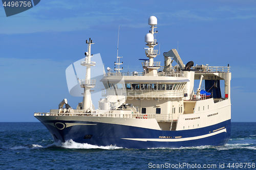 Image of Fishing Vessel Underway.