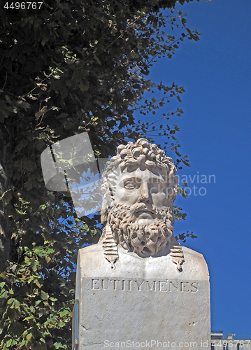Image of editorial bust statue of Greek explorer Euthymenes of Massalia M
