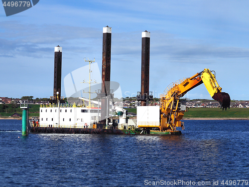 Image of Backhoe Dredger.