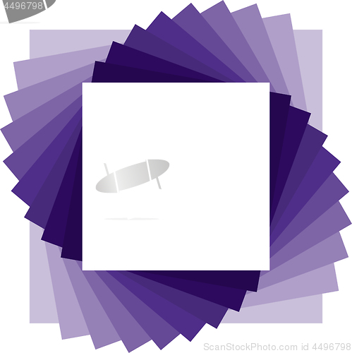 Image of Simple abstract square violet background with fading color effect