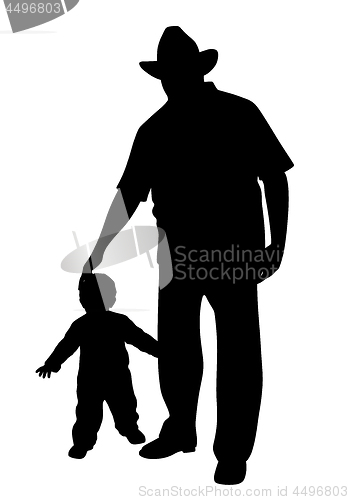 Image of Grandfather with child