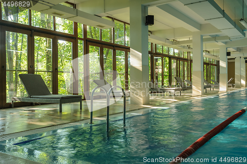 Image of Interior of a public swimming pool