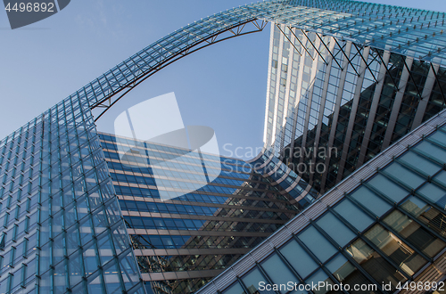 Image of glass office building in the Brussels