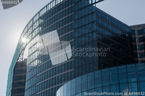 Image of glass office building in the Brussels