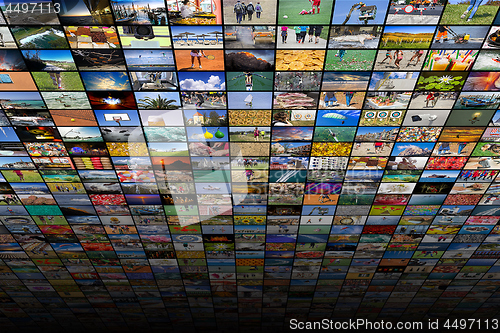 Image of Giant multimedia widescreen video and image walls