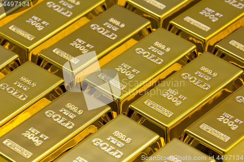 Image of Golden bars as a background Financial concepts