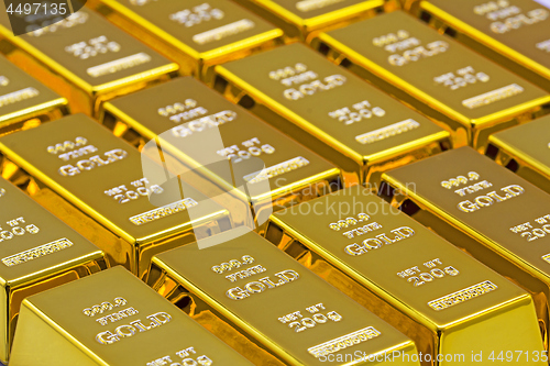 Image of Golden bars as a background Financial concepts