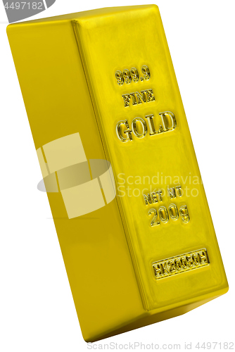 Image of Golden Bar as a Financial concepts on white background