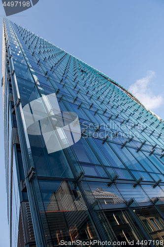 Image of glass office building in the Brussels