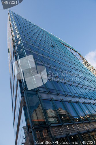 Image of glass office building in the Brussels