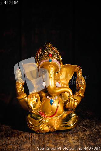 Image of Ganesha statue on white