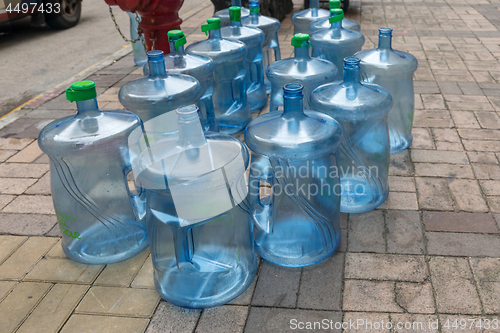 Image of Empty Water Cooler Bottles