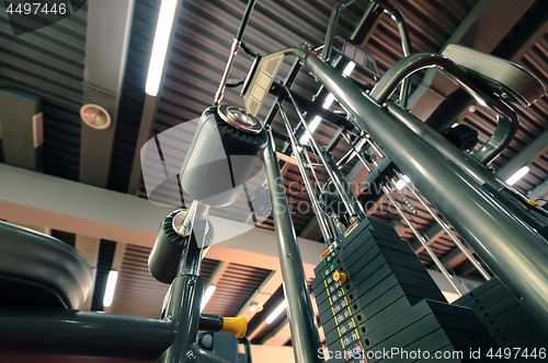 Image of Weights in gym machine