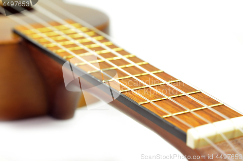 Image of Brown ukulele guitar