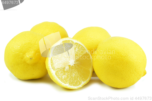 Image of Group of lemon fruits