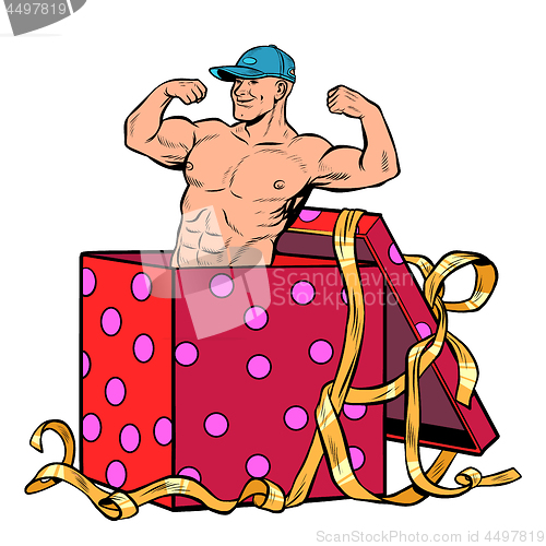 Image of male Striptease surprise gift