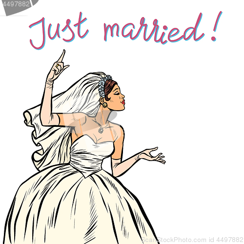 Image of bride just married