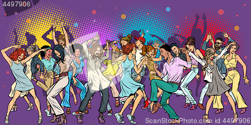 Image of Party at the club, dancing young people
