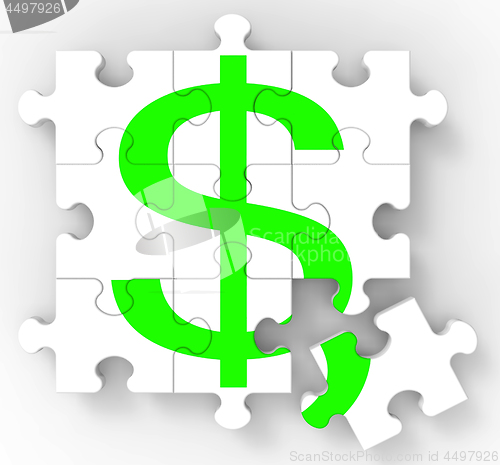 Image of Dollar Puzzle Showing American Investments