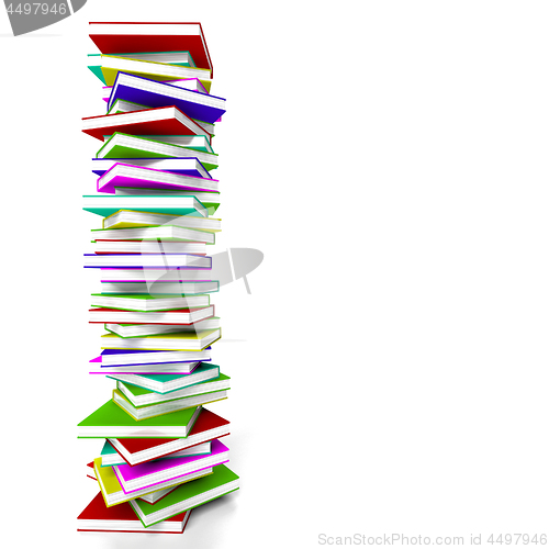 Image of Stack Of Books With Copyspace Representing Learning And Educatio