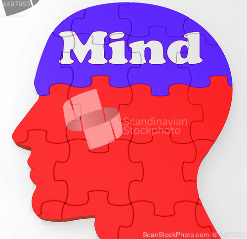 Image of Mind Profile Shows Thoughts Ideas And Brainstorming