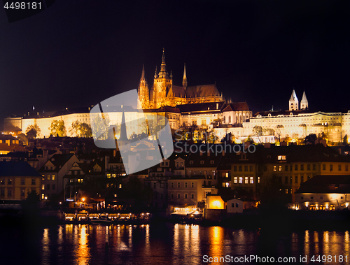 Image of Prague at night