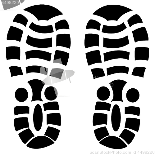 Image of Imprint footwear on white background is insulated