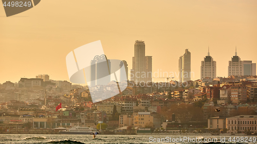 Image of Istanbul the capital of Turkey, eastern tourist city.