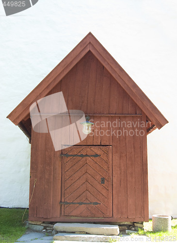 Image of Entrance to medieval church