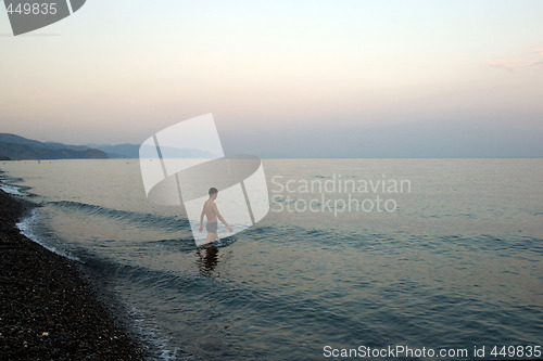 Image of Swimming at dusk