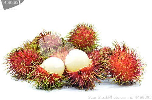 Image of Ripe rambutan isolated