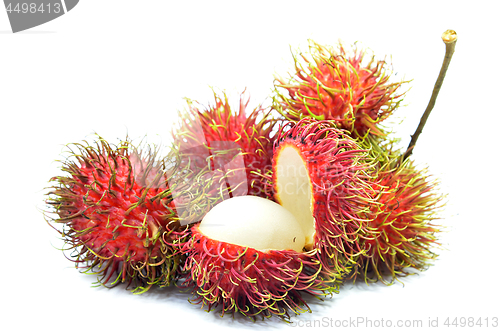 Image of Ripe rambutan isolated