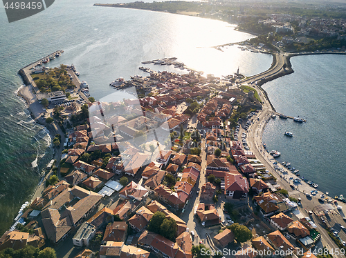 Image of General aerial view of Nessebar, ancient city on the Black Sea coast of Bulgaria