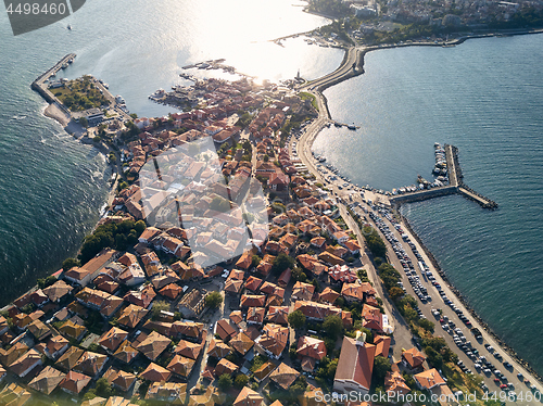 Image of General aerial view of Nessebar, ancient city on the Black Sea coast of Bulgaria