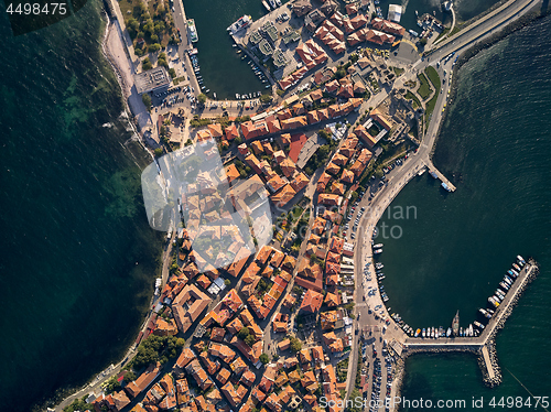 Image of General aerial view of Nessebar, ancient city on the Black Sea coast of Bulgaria