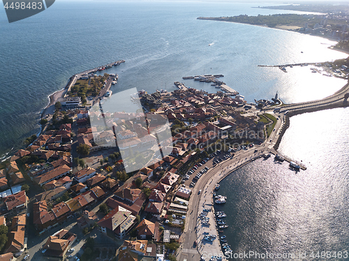 Image of General aerial view of Nessebar, ancient city on the Black Sea coast of Bulgaria