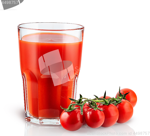 Image of Tomato juice and cherry tomatoes