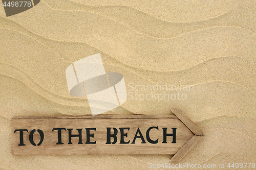 Image of To the Beach Sign