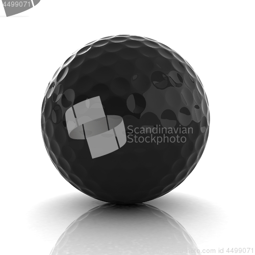 Image of Golf ball. 3D rendering