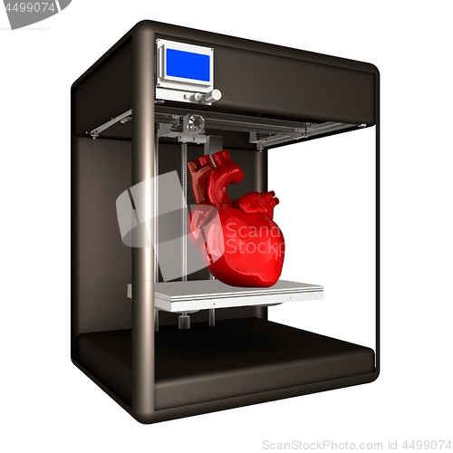 Image of Medical 3d printer for duplication of human organs. 3D Bio-print