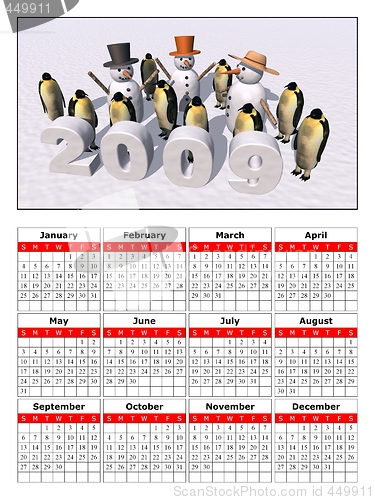 Image of 2009 calendar